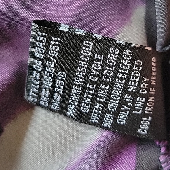 AGB Women's Purple Banded Waist Top Size Large - Picture 11 of 11